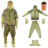 Protección completa: una chaqueta con capucha, un pantalón y un par de guantes para protegerte de insectos y bichos durante la caza, el campamento y la pesca.