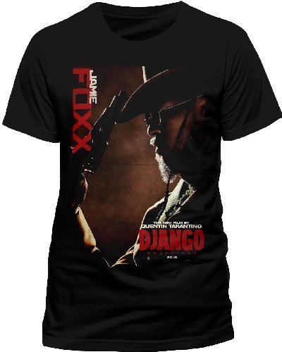 CID Django Unchained Jamie Foxx T-Shirt, Nero (Black Black), Small (Taglia Produttore:S) Uomo