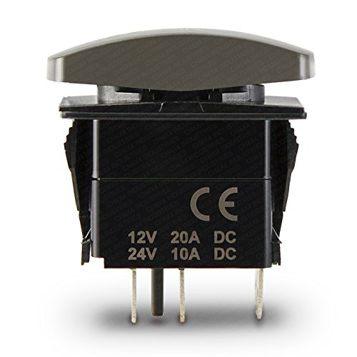 CH4x4 Gray Series Rocker Switch Windshield Lights Symbol