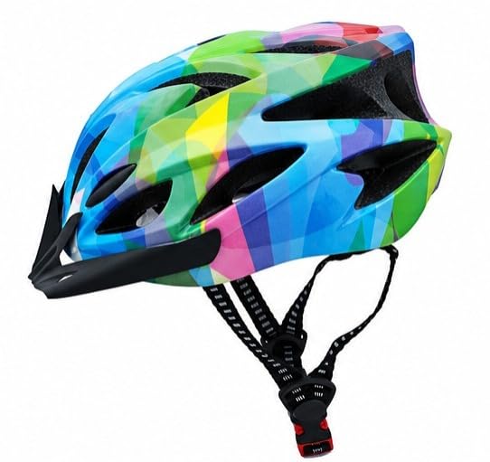 Adjustable Cycling & Skating Helmet with Detachable Visor | Lightweight Protective Helmet |Multi-Sport Safety Helmet for Men, Women & Kids | Multicolor | Medium-image-0