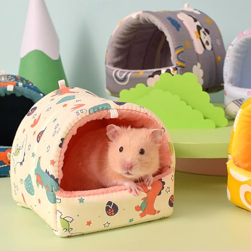 Small-Pet-Nest-Semi-Enclosed-Guinea-Pig-House-Bed-House-Hamster-Small-Pet-Animals-Supplies-Toy-Cage-Accessories-Guinea-Pig-Rat-Bed-and-Hideout-for-Sleep-and-Hide-Beige-L-1