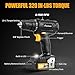 AVID POWER 20V Cordless Drill Set 320 In-lbs Torque Power Drill/Driver Kit with 2 Variable Speed, 3/8'' Keyless Chuck
