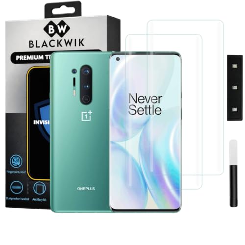 Image of Blackwik UV Curved Tempered Glass for OnePlus 8 Pro | 2-Pack
