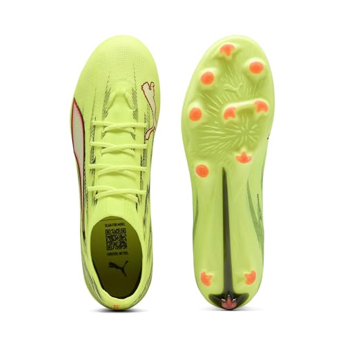 Puma Unisex Ultra 6 PRO FG/AG Fußballschuh, Yellow Alert Black-Glowing Red-Lime Squeeze, 45 EU… – Ansicht 5