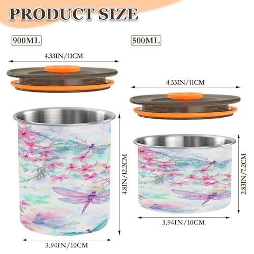 Envase hermético para café de acero inoxidable 500 ml miniatura 2