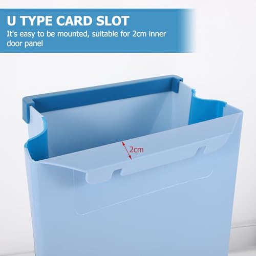 Caneca de basura plegable de pared Abaodam azul miniatura 3