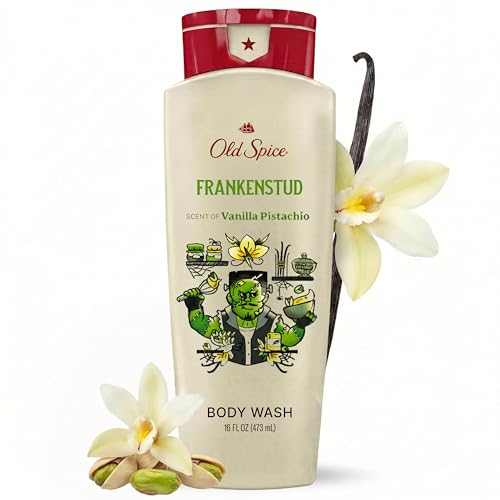 Image of Old Spice Body Wash for Men, Fallidudes Edition, 24 /7 Frightful Freshness, Long Lasting Cleanse & Refresh, Frankenstud with Vanilla Pistachio Scent, 16 oz