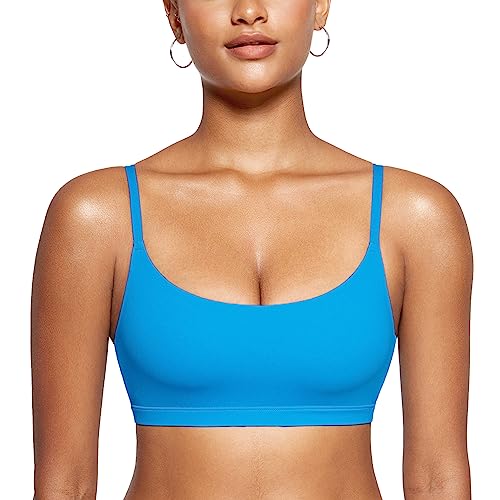Image of INLYRIC Women's Inbarely Bralettes Cami Bras No Underwire Wireless Seamless Unlined Comfort Sports Bra
