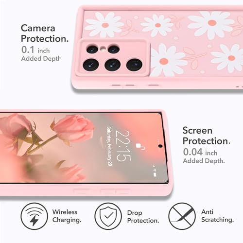 Image of Compatible with Samsung Galaxy S23 Ultra Case, Pink