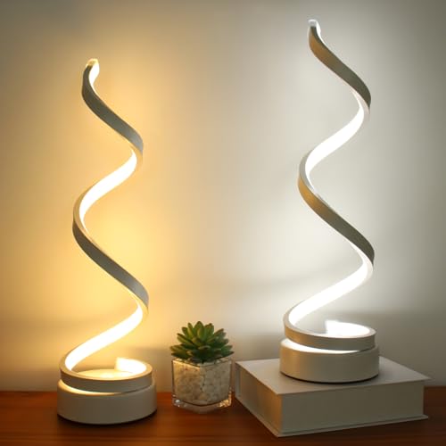 Lámparas de Mesa Modernas Juego de 2 Espiral Dimmable