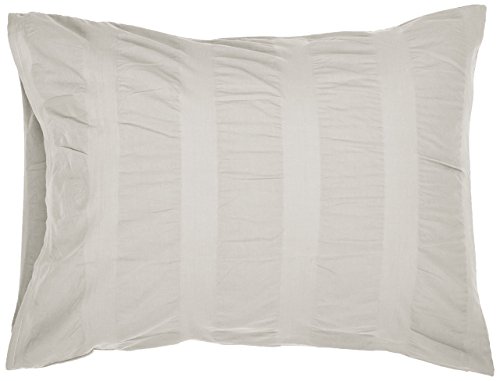 Image of Pinzon Seersucker Duvet Cover Set - Full /Queen, White