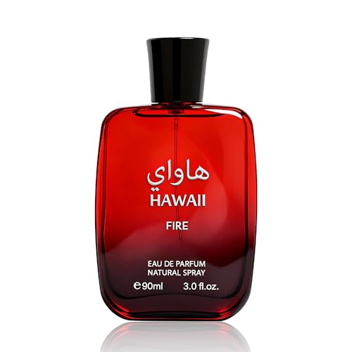Image of Hawaii Fire Eau de Parfum for Men, Marine & Amber Fragrance with Sage, Cherry and Ambergris, 3.4 Fl Oz