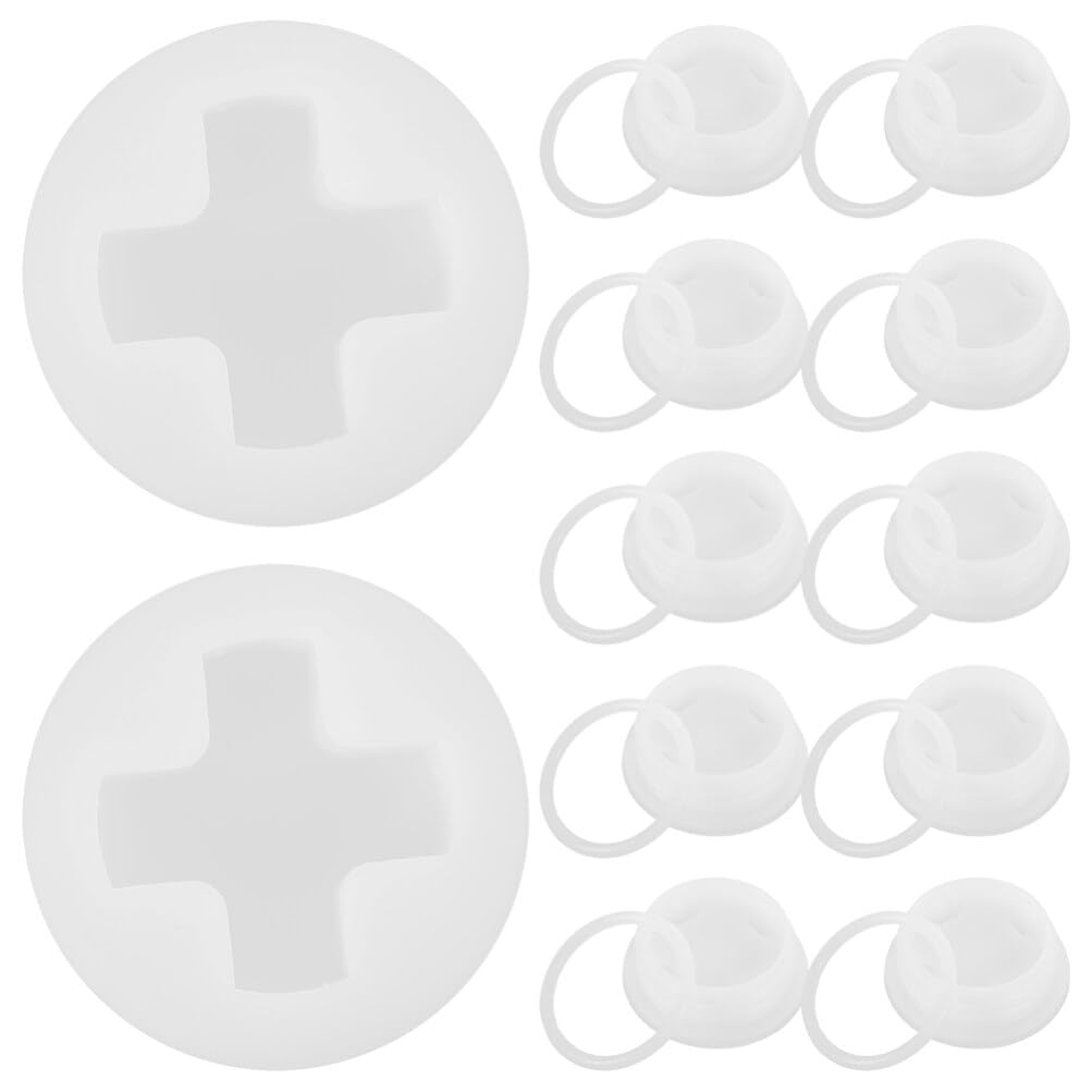 iplusmile 12 Pack 3” Thread Bung Cap with Gasket Poly Buttress Drum Bung for Gallon Plastic Water Jug Lids Reusable Bottle Covers