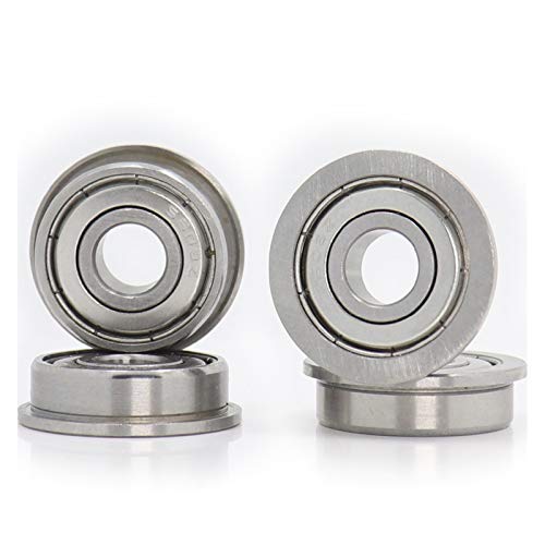 SUOFEILAIMU SF608ZZ Flange Bearing 8X22x7mm 4Pcs Double Shielded Stainless Steel Flanged SF608 Z ZZ Ball Bearings SF608-2Z F608 ZZ