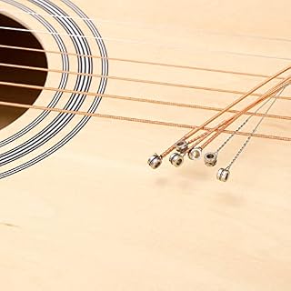 sourcing map Acoustique Guitare Cordes, 2.79ft Cuivre Léger Tension pour 6 Cordes Guitare avec Corde Winder-Chaude… – Image 5
