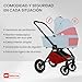 Imagen de BabyLux® Carrito Bebe 3en1 ROSSO