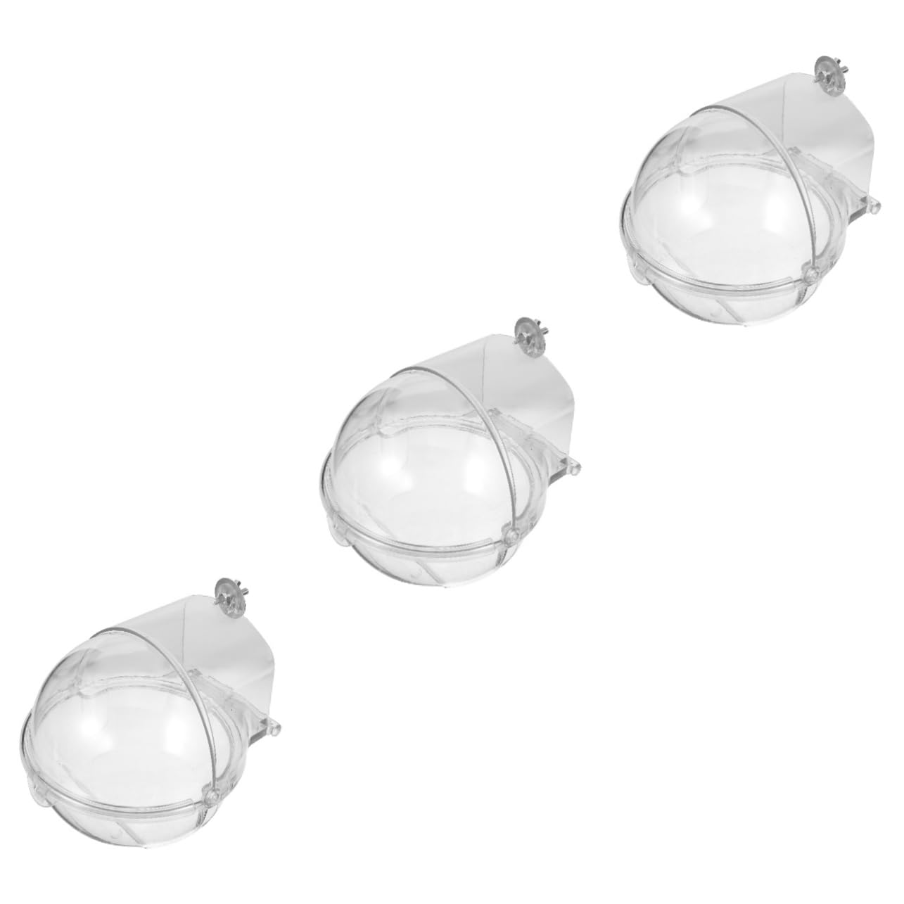POPETPOP 3 Sztuk Wanna Dla Ptaków Klatka Dla Ptaków Wanna Artykuły Dla Ptaków Do Kąpieli Dla Ptaków Dla Papug Papuga Do Kąpieli Dla Ptaków Mały Ptak Prysznic Pojemnik Ptak Wanna Przypadku