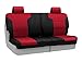 Coverking Custom Fit Rear 50/50 Split Bench Seat Cover for Select Toyota RAV4 Models - Neosupreme (Red with Black Sides)