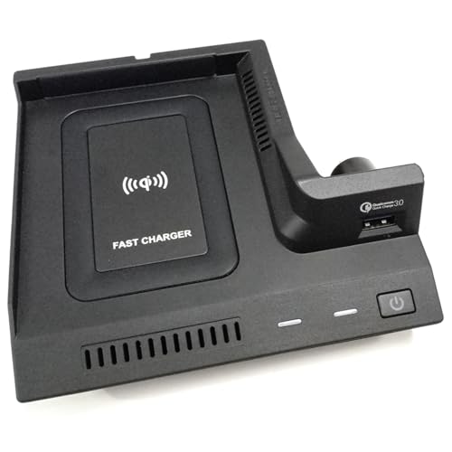 Cargador inalámbrico QI para coche con funda de carga integrada para Clase C GLC 3