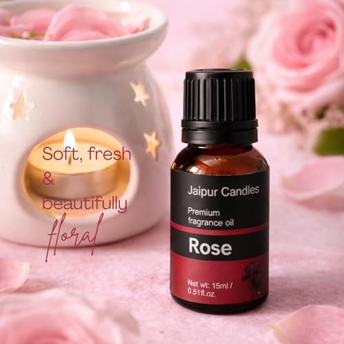 Image of Fragrance Oil | 15 ml | Aroma Oil for Home Fragrance | Best for Aromatherapy | Use in Diffusers, Candles, Air Fresheners (15ML, Rose)