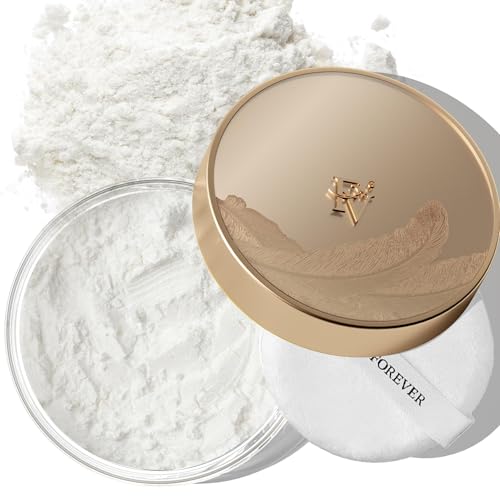 FV Cipria Trasparente Fissante, Controllo dell'olio & Lunga Durata, Mantieni Opaco, Leggero Cipria Bianca Per Tutti i tipi di Pelle, Cipria in Polvere Libera, 10g, Shimmer Sheer