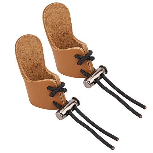 Restokki 2Pcs Outdoor Recurved Bow Traditional Archery Shooting Protective Gear Finger Protector