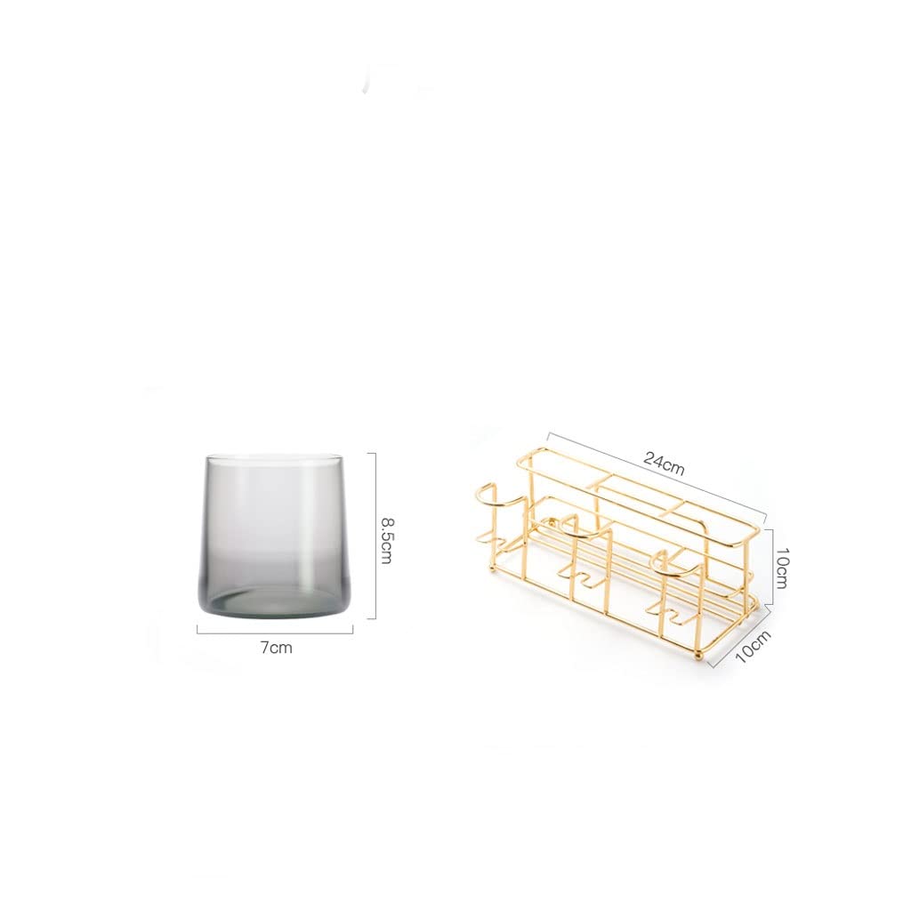 Estante de Almacenamiento para cepillos de Dientes, Soporte para cepillos de Dientes para Montaje en Pared, Soporte para cepillos de Dientes para baño, afeitadora, cosméticos, Limpiador Facial (B)