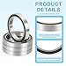 PATIKIL 6704-2RS Deep Groove Ball Bearing 20mm x 27mm x 4mm, 4 Pack Double Rubber Sealed Miniature Bearings for Electric Motor Industrial Machine, Black&Silver