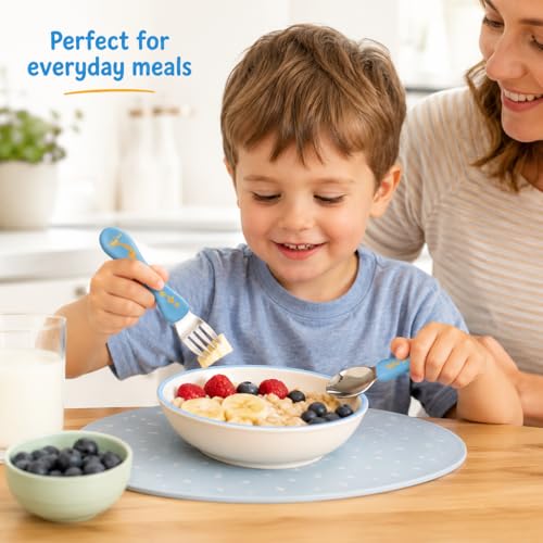 Miniatura 3 de Exzact Cubertería Infantil 6 Pieza Para Niños De Acero Inoxidable - 2 X Cena Cuchillo, 2 X Cena Tenedor, 2 X Cena Cuchar Safari X 6
