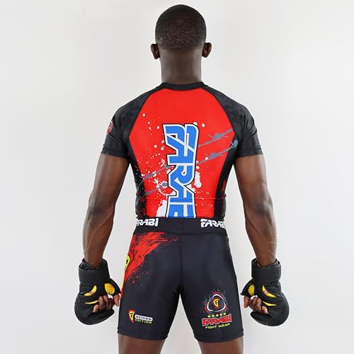Image of FARABI vale tudo Shorts MMA Grappling Fight Training Match Compression Tights