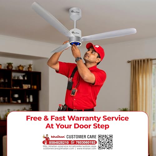 Image of Khaitan Ornate- 1200mm BLDC Ceiling Fan with Remote | 5 Star Rated | Durable & Long-lasting | Energy Saving | 3-Years Warranty | Pack of 1 | Metallic Silver Grey