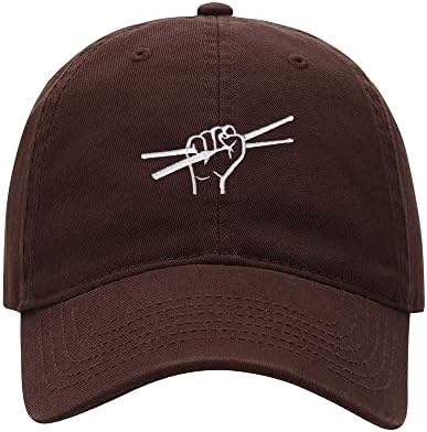 Baseball Cap Men Drummer Sticks Embroidered Washed Cotton Dad Hat Baseball Caps