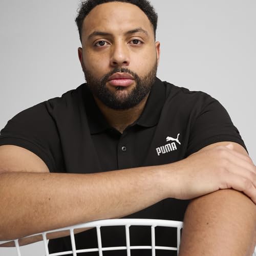 Image of Puma Men Cotton Solid Regular Fit Polos