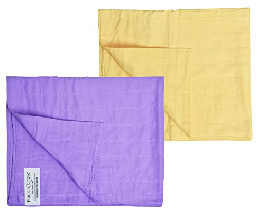 Image of MK Handicraft(PurpleCrown),Pack of 6pieces Multicolor Pure Breathable Cotton and high Absorbent Cribsheet for Newborn Babies, Swaddler Cum Comforter for Infants.(Children: M, 75cmx65cm, Multicolor)
