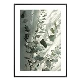 MJ-GRAPHICS® - Kunstdruck Eukalyptus Pflanze - Fotografie grüne Pflanze - Wandbild Din A4 in Galerie Qualität 30 ...