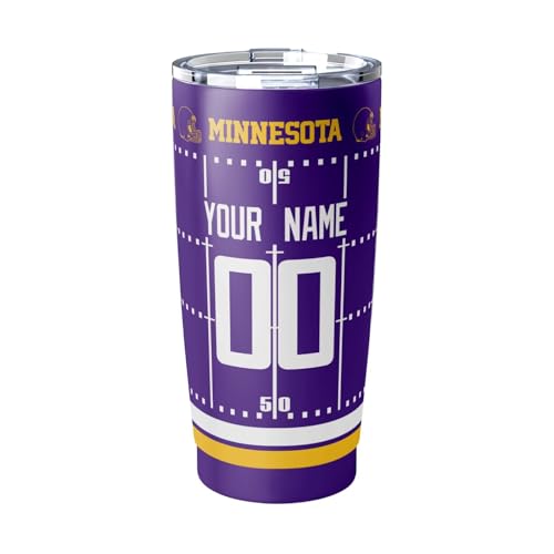 Image of ANTKING Minnesota Tumbler 20 oz Travel Coffee Cup for Men Women Boy Custom Name Number Gifts