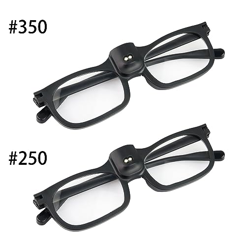 XIAHIOPT Glass Glasses with Lights for Hobbies/Reading/Close Work Illuminated Magnifier Gift