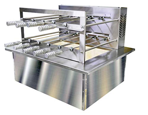 Oca-Brazil - Parrilla brasileña para barbacoa con caja de fuego - 9 pinchos