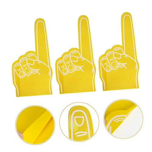 Toddmomy 3 peças de berço de dedo de espuma, artigos de festa de basquete, decorações de espuma giga