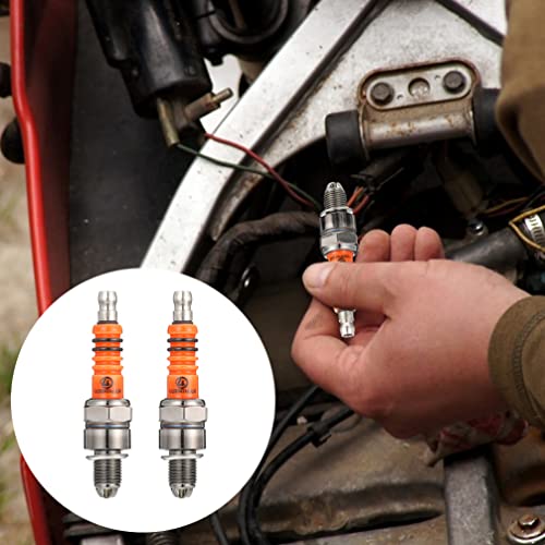 Motocicleta Substituição de Ignição Vela de Ignição: 2Pcs Bicicleta da Vela de Ignição para Scooter
