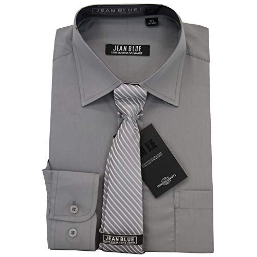 Jean Blue Men's Shirt DHST1 Dark Grey 15.5"