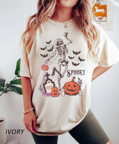 Swhledye Halloweentown University T-Shirt For Women Fall Pumpkin Shirts Funny Halloween Thanksgiving Gift Tops thumb #1