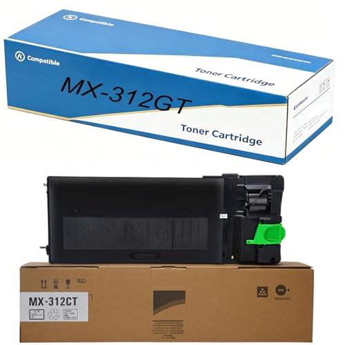 Image of MX-312GT Toner Cartridge High Yield Replacement for Sharp MX-312GT MX312GT MX 312GT Cartridges Compatible for Sharp MX-M260 M260N M264N 310 310N M314N M354N AR-5726 5731 Printer with Chip Black
