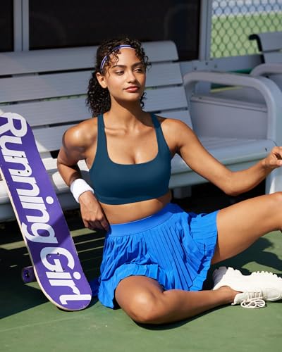 Image of RUNNING GIRL High Impact Sports Bras for Women, High Support Running Sports Bra Moulded Cup Strappy Sports Bras