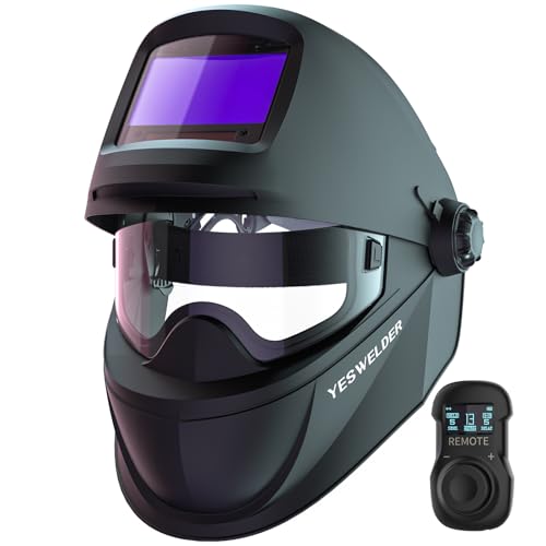 41nGTAuGuYL. SL500 YESWELDER Flip-up Auto Darkening Welding Helmet, Bluetooth Remote Control, True Color 4 Arc Sensors Wide Shade 4/5-9/9-13 Welder Mask for TIG, MIG, ARC, CUT and Grind