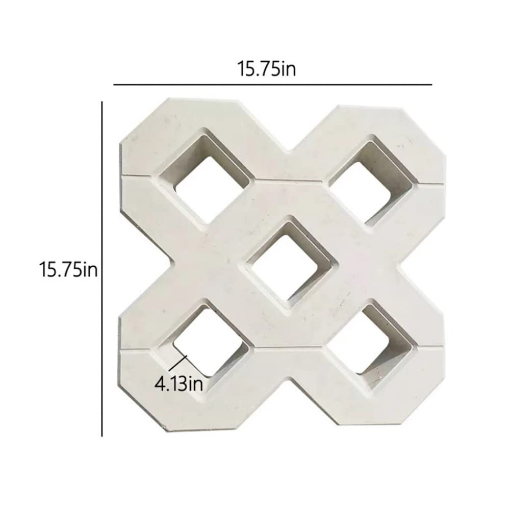 YXSH Molde De Ladrillo De Plástico para Jardín Cuadrado DIY De 40cm Accesorios De Construcción para Jardín Y Pasarela