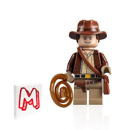 LEGO Indiana Jones Raiders of The Lost Ark Minifigure - Indiana Jones with Fedora Hat and Whip