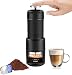 Produktbild STARESSO Tragbare Espressomaschine,Manuell Kaffeemaschine,Kompatibel gemahlener Kaffee, kleine Reisekaffeemaschine, manuell von Piston Action betrieben,Ideal für Campaing Hiking Büros (schwarz)