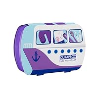Curaprox Kids Reiseset - Zahnbürste, Zahnpasta & Interdentalbürsten | Ultraweiche Curen® Filamente | Kompaktes Reiseset für Kinder (Lila) | Hergestellt in der Schweiz