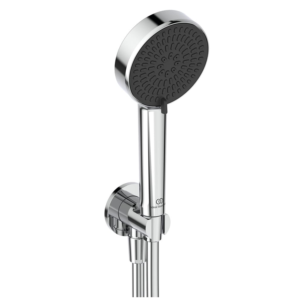 Ideal Standard Idealrain BC807AA - Soporte para cabezal de ducha redondo y toma de corriente, cromado, BC807AA